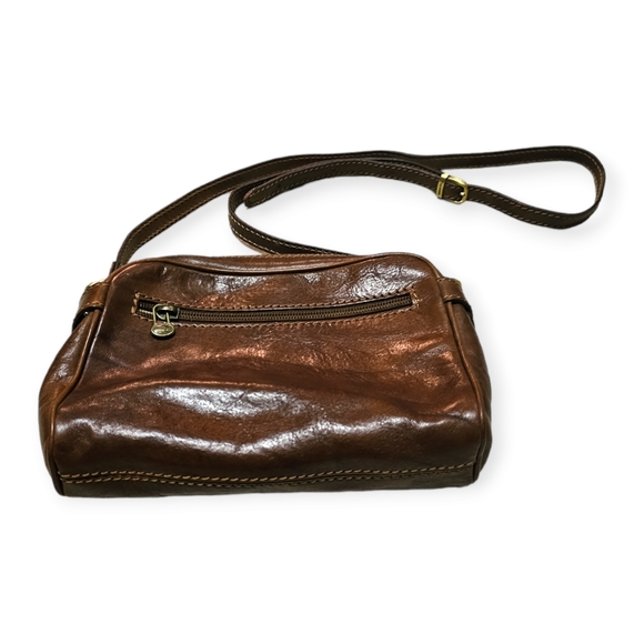 The Bridge by Firenze Vintage Leather Shoulder Bag - Mini Borsa a tracol… - Picture 3 of 13